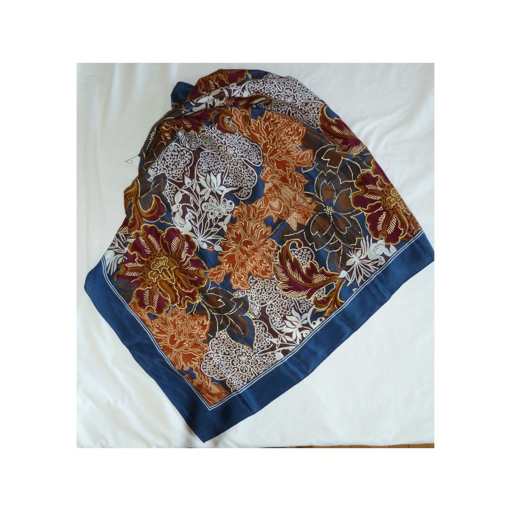 100% Silk Scarf, square